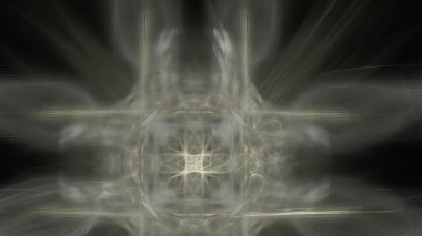 Fantezi kaotik renkli fraktal desen. Soyut Fraktal şekiller. 3D render resimde arka plan veya duvar kağıdı.