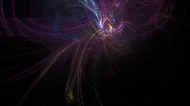 Fantezi kaotik renkli fraktal desen. Soyut Fraktal şekiller. 3D render resimde arka plan veya duvar kağıdı.