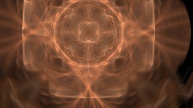 Fantezi kaotik renkli fraktal desen. Soyut Fraktal şekiller. 3D render resimde arka plan veya duvar kağıdı.