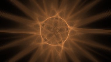 Fantezi kaotik renkli fraktal desen. Soyut Fraktal şekiller. 3D render resimde arka plan veya duvar kağıdı.