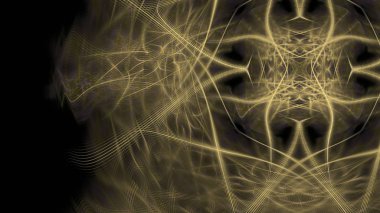 Fantezi kaotik renkli fraktal desen. Soyut Fraktal şekiller. 3D render resimde arka plan veya duvar kağıdı.