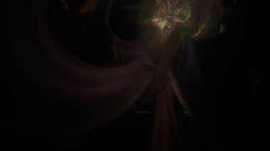 Fantezi kaotik renkli fraktal desen. Soyut Fraktal şekiller. 3D render resimde arka plan veya duvar kağıdı.