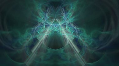 Fantezi kaotik renkli fraktal desen. Soyut Fraktal şekiller. 3D render resimde arka plan veya duvar kağıdı.