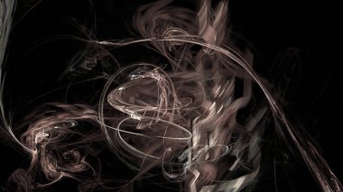 Fantezi kaotik renkli fraktal desen. Soyut Fraktal şekiller. 3D render resimde arka plan veya duvar kağıdı.