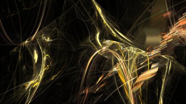 Fantezi kaotik renkli fraktal desen. Soyut Fraktal şekiller. 3D render resimde arka plan veya duvar kağıdı.