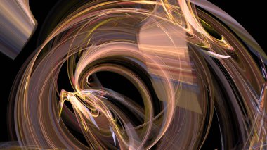 Fantezi kaotik renkli fraktal desen. Soyut Fraktal şekiller. 3D render resimde arka plan veya duvar kağıdı.