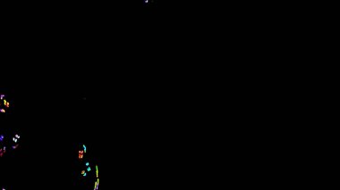 Fantezi kaotik renkli fraktal desen. Soyut Fraktal şekiller. 3D render resimde arka plan veya duvar kağıdı.