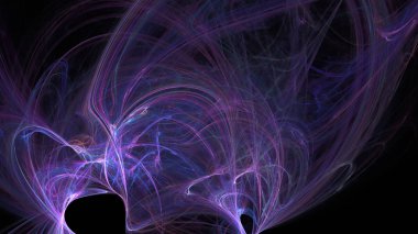 Fantezi kaotik renkli fraktal desen. Soyut Fraktal şekiller. 3D render resimde arka plan veya duvar kağıdı.