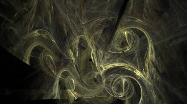 Fantezi kaotik renkli fraktal desen. Soyut Fraktal şekiller. 3D render resimde arka plan veya duvar kağıdı.