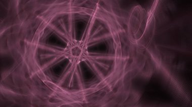 Fantezi kaotik renkli fraktal desen. Soyut Fraktal şekiller. 3D render resimde arka plan veya duvar kağıdı.