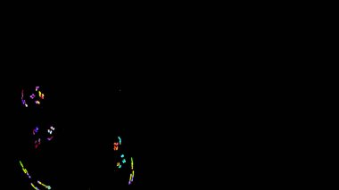 Fantezi kaotik renkli fraktal desen. Soyut Fraktal şekiller. 3D render resimde arka plan veya duvar kağıdı.