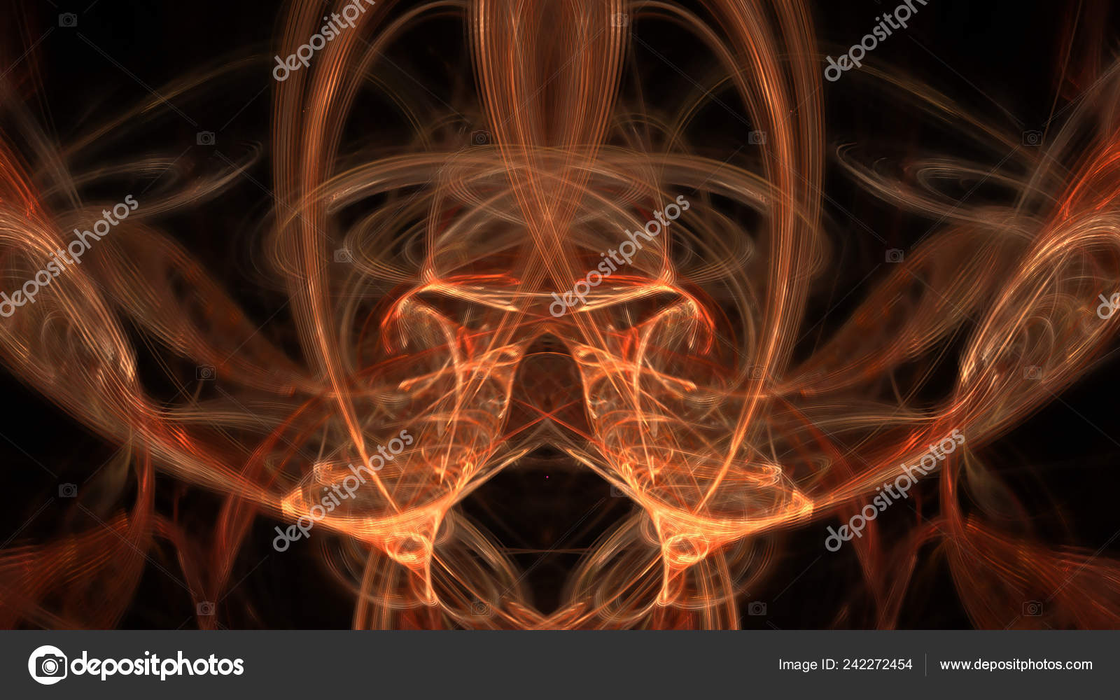 幻想中混乱的五颜六色的分形图案抽象分形形状渲染插图背景或壁纸 图库照片 C Dukenod