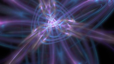 Fantezi kaotik renkli fraktal desen. Soyut Fraktal şekiller. 3D render resimde arka plan veya duvar kağıdı.