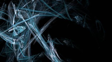 Fantezi kaotik renkli fraktal desen. Soyut Fraktal şekiller. 3D render resimde arka plan veya duvar kağıdı.