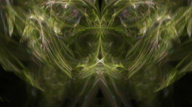 Fantezi kaotik renkli fraktal desen. Soyut Fraktal şekiller. 3D render resimde arka plan veya duvar kağıdı.