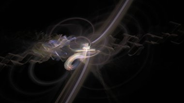 Fantezi kaotik renkli fraktal desen. Soyut Fraktal şekiller. 3D render resimde arka plan veya duvar kağıdı.