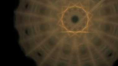 Fantezi kaotik renkli fraktal desen. Soyut Fraktal şekiller. 3D render resimde arka plan veya duvar kağıdı.