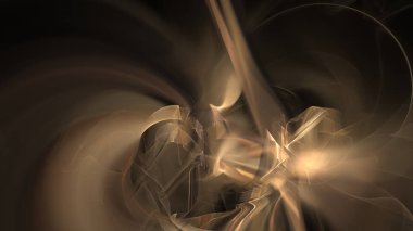 Fantezi kaotik renkli fraktal desen. Soyut Fraktal şekiller. 3D render resimde arka plan veya duvar kağıdı.