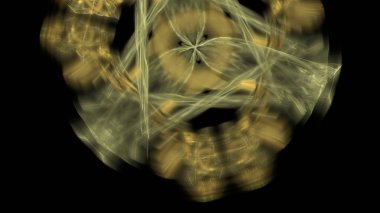 Fantezi kaotik renkli fraktal desen. Soyut Fraktal şekiller. 3D render resimde arka plan veya duvar kağıdı.