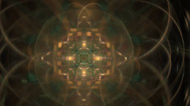 Fantezi kaotik renkli fraktal desen. Soyut Fraktal şekiller. 3D render resimde arka plan veya duvar kağıdı.