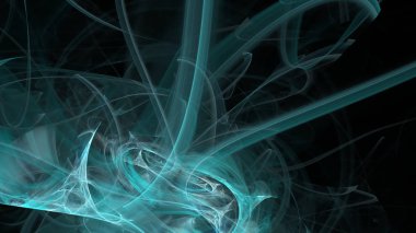 Fantezi kaotik renkli fraktal desen. Soyut Fraktal şekiller. 3D render resimde arka plan veya duvar kağıdı.