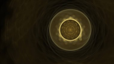 Fantezi kaotik renkli fraktal desen. Soyut Fraktal şekiller. 3D render resimde arka plan veya duvar kağıdı.