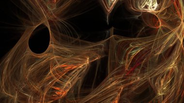 Fantezi kaotik renkli fraktal desen. Soyut Fraktal şekiller. 3D render resimde arka plan veya duvar kağıdı.