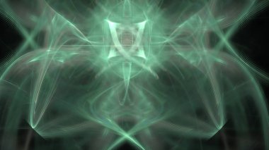 Fantezi kaotik renkli fraktal desen. Soyut Fraktal şekiller. 3D render resimde arka plan veya duvar kağıdı.