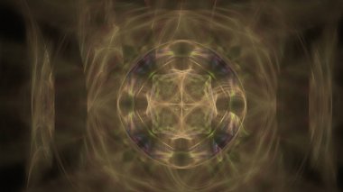 Fantezi kaotik renkli fraktal desen. Soyut Fraktal şekiller. 3D render resimde arka plan veya duvar kağıdı.