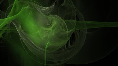 Fantezi kaotik renkli fraktal desen. Soyut Fraktal şekiller. 3D render resimde arka plan veya duvar kağıdı.