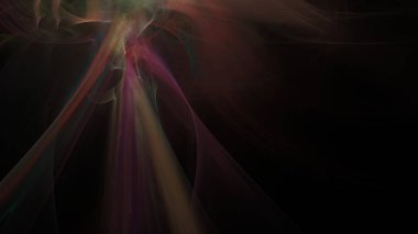 Fantezi kaotik renkli fraktal desen. Soyut Fraktal şekiller. 3D render resimde arka plan veya duvar kağıdı.