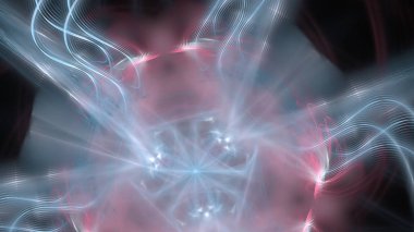 Fantezi kaotik renkli fraktal desen. Soyut Fraktal şekiller. 3D render resimde arka plan veya duvar kağıdı.