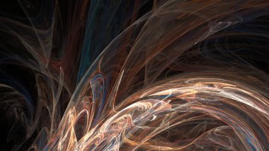 Fantezi kaotik renkli fraktal desen. Soyut Fraktal şekiller. 3D render resimde arka plan veya duvar kağıdı.