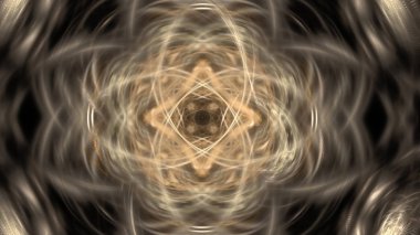 Fantezi kaotik renkli fraktal desen. Soyut Fraktal şekiller. 3D render resimde arka plan veya duvar kağıdı.