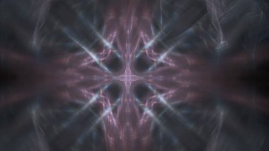 Fantezi kaotik renkli fraktal desen. Soyut Fraktal şekiller. 3D render resimde arka plan veya duvar kağıdı.