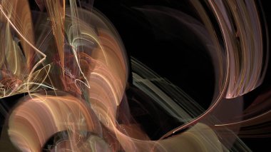 Fantezi kaotik renkli fraktal desen. Soyut Fraktal şekiller. 3D render resimde arka plan veya duvar kağıdı.