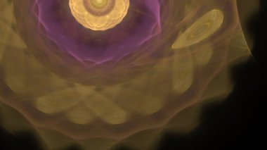 Fantezi kaotik renkli fraktal desen. Soyut Fraktal şekiller. 3D render resimde arka plan veya duvar kağıdı.