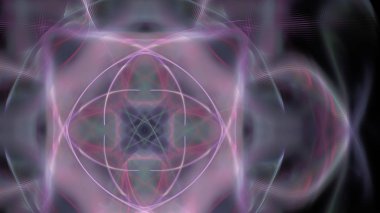 Fantezi kaotik renkli fraktal desen. Soyut Fraktal şekiller. 3D render resimde arka plan veya duvar kağıdı.