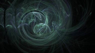 Fantezi kaotik renkli fraktal desen. Soyut Fraktal şekiller. 3D render resimde arka plan veya duvar kağıdı.