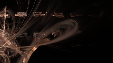 Fantezi kaotik renkli fraktal desen. Soyut Fraktal şekiller. 3D render resimde arka plan veya duvar kağıdı.