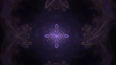 Fantezi kaotik renkli fraktal desen. Soyut Fraktal şekiller. 3D render resimde arka plan veya duvar kağıdı.