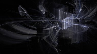 Fantezi kaotik renkli fraktal desen. Soyut Fraktal şekiller. 3D render resimde arka plan veya duvar kağıdı.