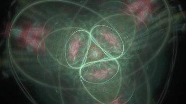 Fantezi kaotik renkli fraktal desen. Soyut Fraktal şekiller. 3D render resimde arka plan veya duvar kağıdı.