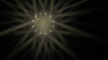 Fantezi kaotik renkli fraktal desen. Soyut Fraktal şekiller. 3D render resimde arka plan veya duvar kağıdı.