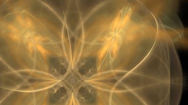 Fantezi kaotik renkli fraktal desen. Soyut Fraktal şekiller. 3D render resimde arka plan veya duvar kağıdı.