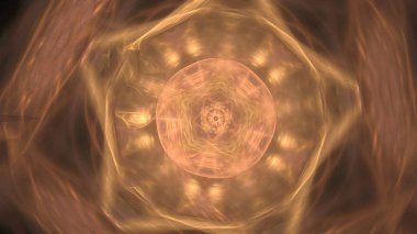 Fantezi kaotik renkli fraktal desen. Soyut Fraktal şekiller. 3D render resimde arka plan veya duvar kağıdı.