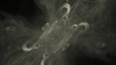 Fantezi kaotik renkli fraktal desen. Soyut Fraktal şekiller. 3D render resimde arka plan veya duvar kağıdı.