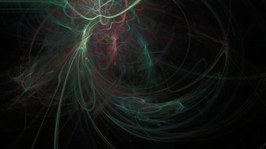 Fantezi kaotik renkli fraktal desen. Soyut Fraktal şekiller. 3D render resimde arka plan veya duvar kağıdı.