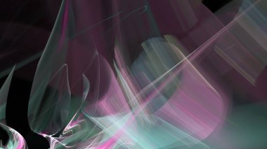 Fantezi kaotik renkli fraktal desen. Soyut Fraktal şekiller. 3D render resimde arka plan veya duvar kağıdı.