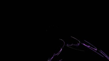 Fantezi kaotik renkli fraktal desen. Soyut Fraktal şekiller. 3D render resimde arka plan veya duvar kağıdı.